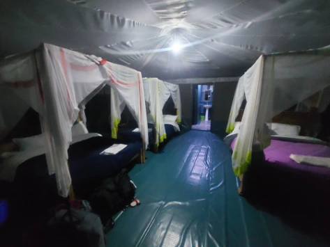 Large campsite room at Nyati Safari Camp