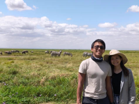Taking Photo From The Lodge Fence