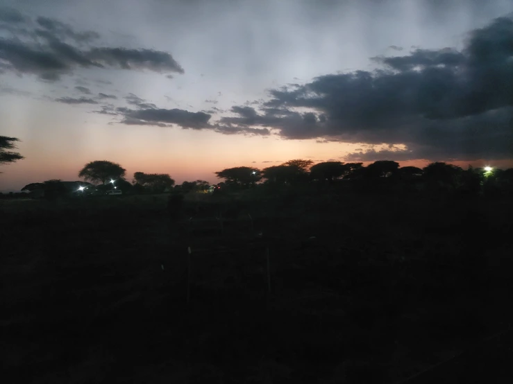 The sunrise enjoyed at camp site