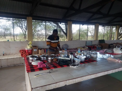 Each chef will cook here for the group