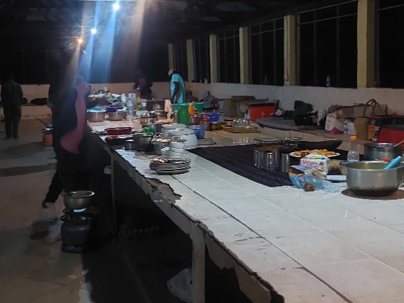 The campsite kitchen Tanzania