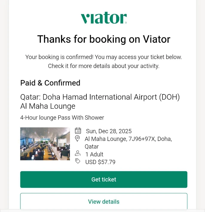 Booking via Viator is cheapest