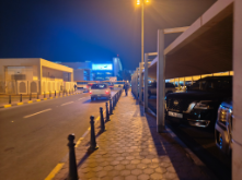 Bus stop near Kuwait airport