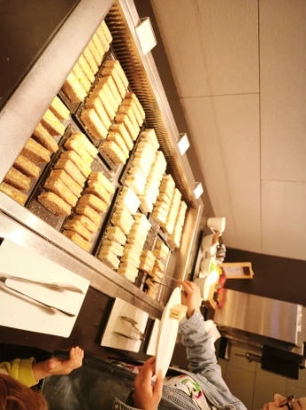 Cold sandwiches in Al Maha Lounge