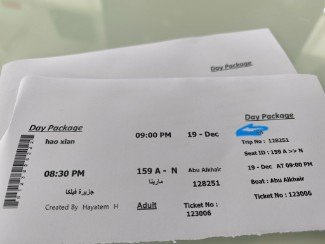 Departure and return boat ticket to Failaka Island
