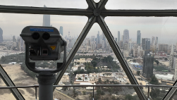 Free telescope available on Kuwait Tower viewing sphere
