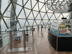 Second floor of Kuwait Tower viewing sphere