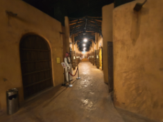 The exhibitions in the museum could be a bit scary at night