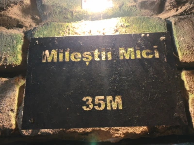 35 meter down at the Milestii Mici Winery