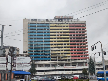 National Hotel another Soviet style building in Moldova