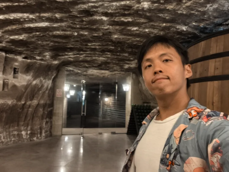 Selfie at the cellar