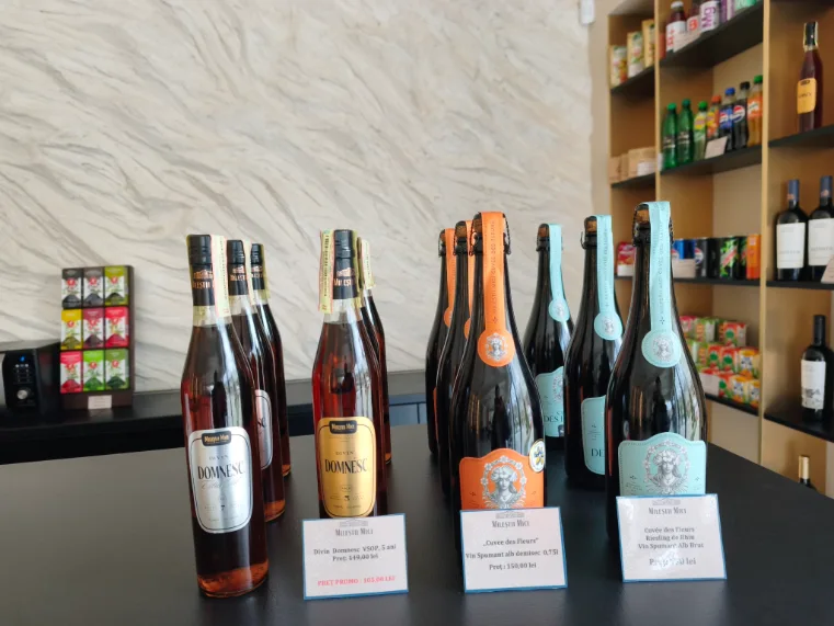 The wine avaible for purchase at the bar