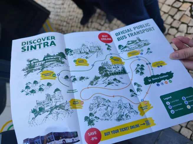 Remeber to take one Sintra Bus map