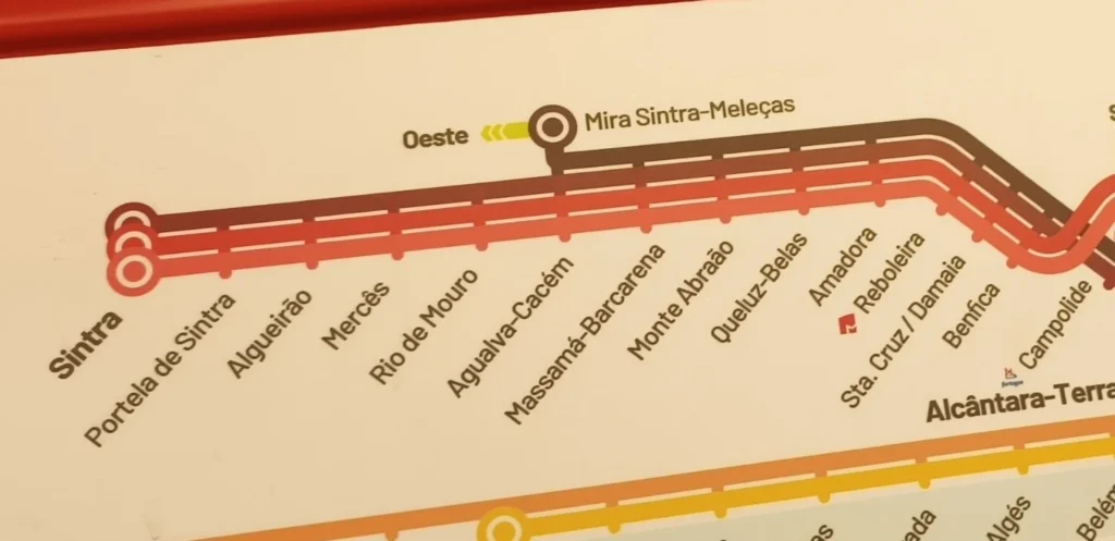 The final stop is Sintra station